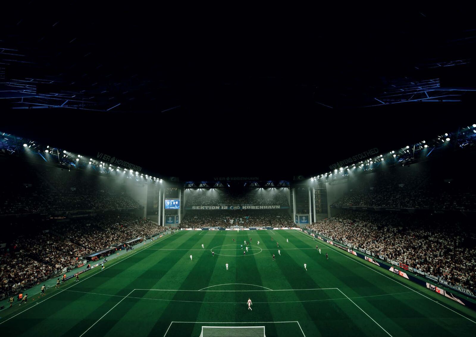 Parken under en Champions League-kamp